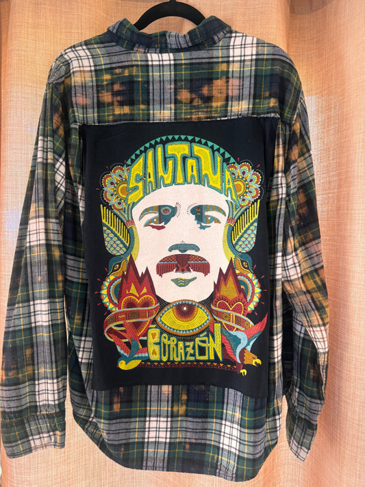 Carlos Santana Corazón Flannel Tee