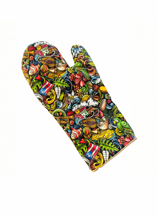 Puerto Rico Inspired Oven Mitt