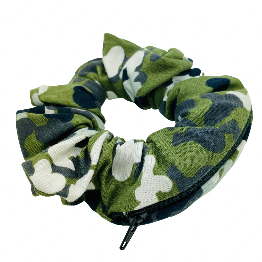 Stash Scrunchie - Army / Camo