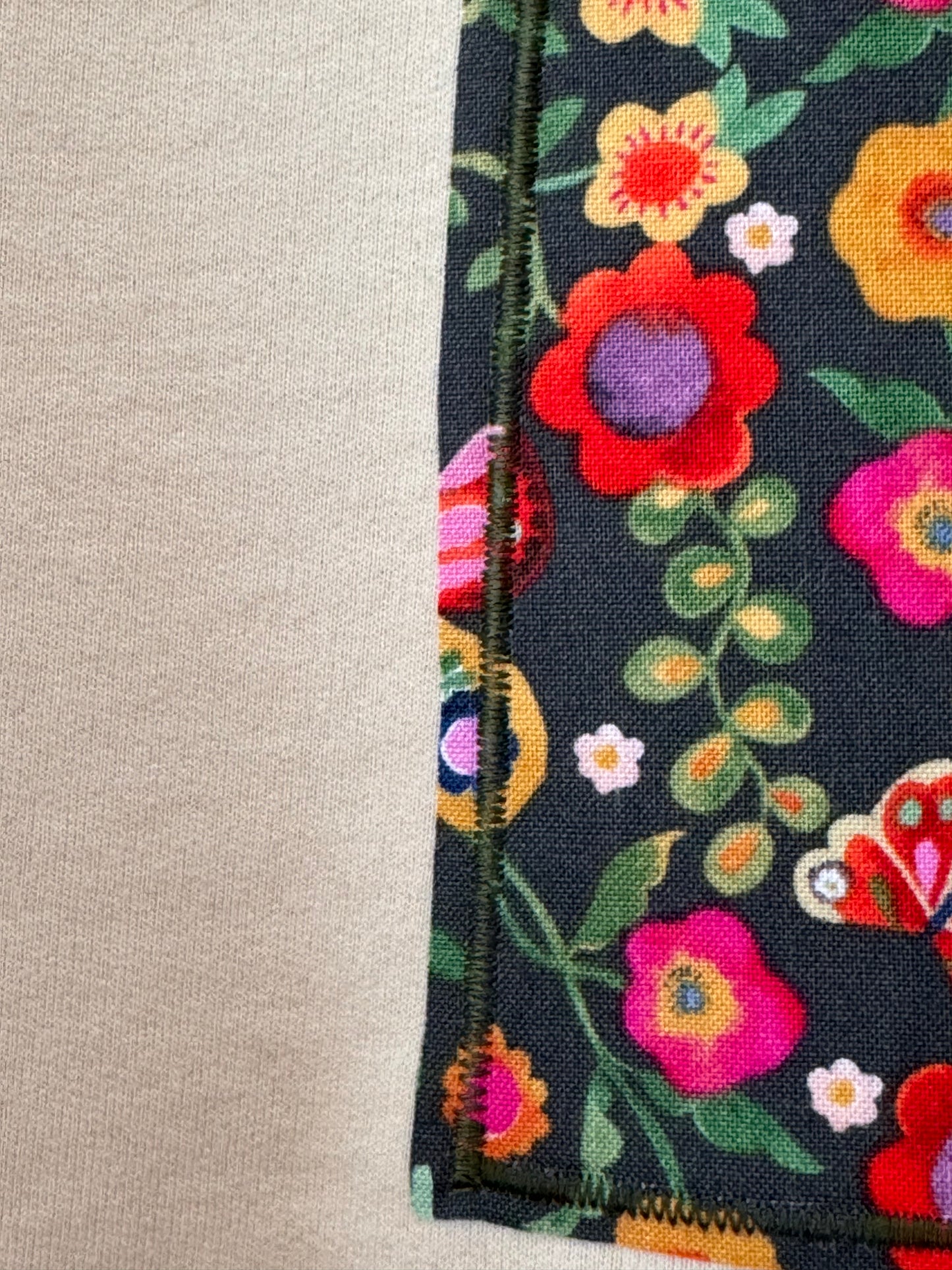 Floral Cross Appliqué Crewneck Sweatshirt | Faith-Based Christian Clothing