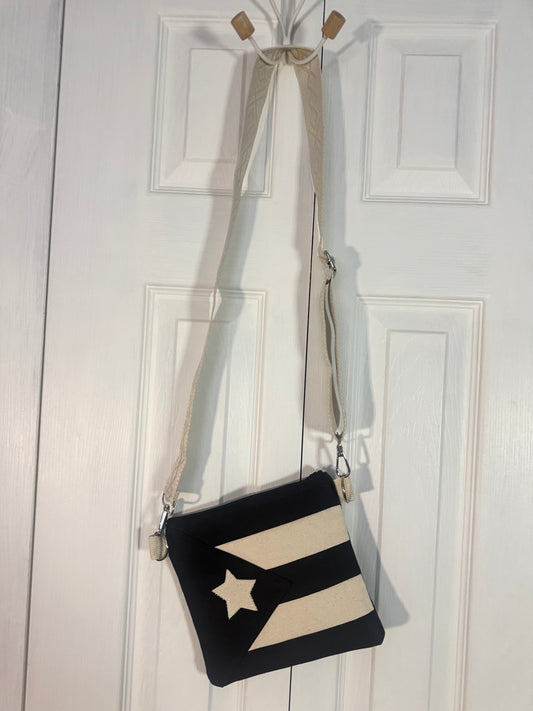 Sold-Out Resistance Puerto Rican Flag Crossbody Bag (Small Tote Bag)