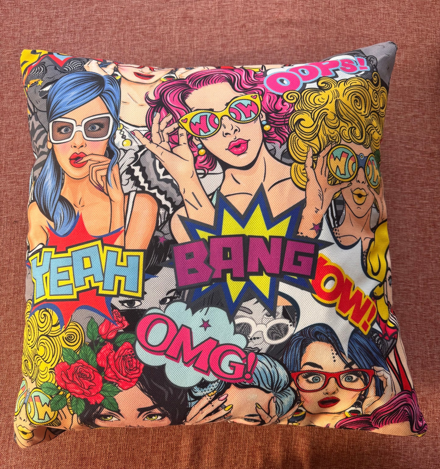 Retro Pop Art Pillow Case