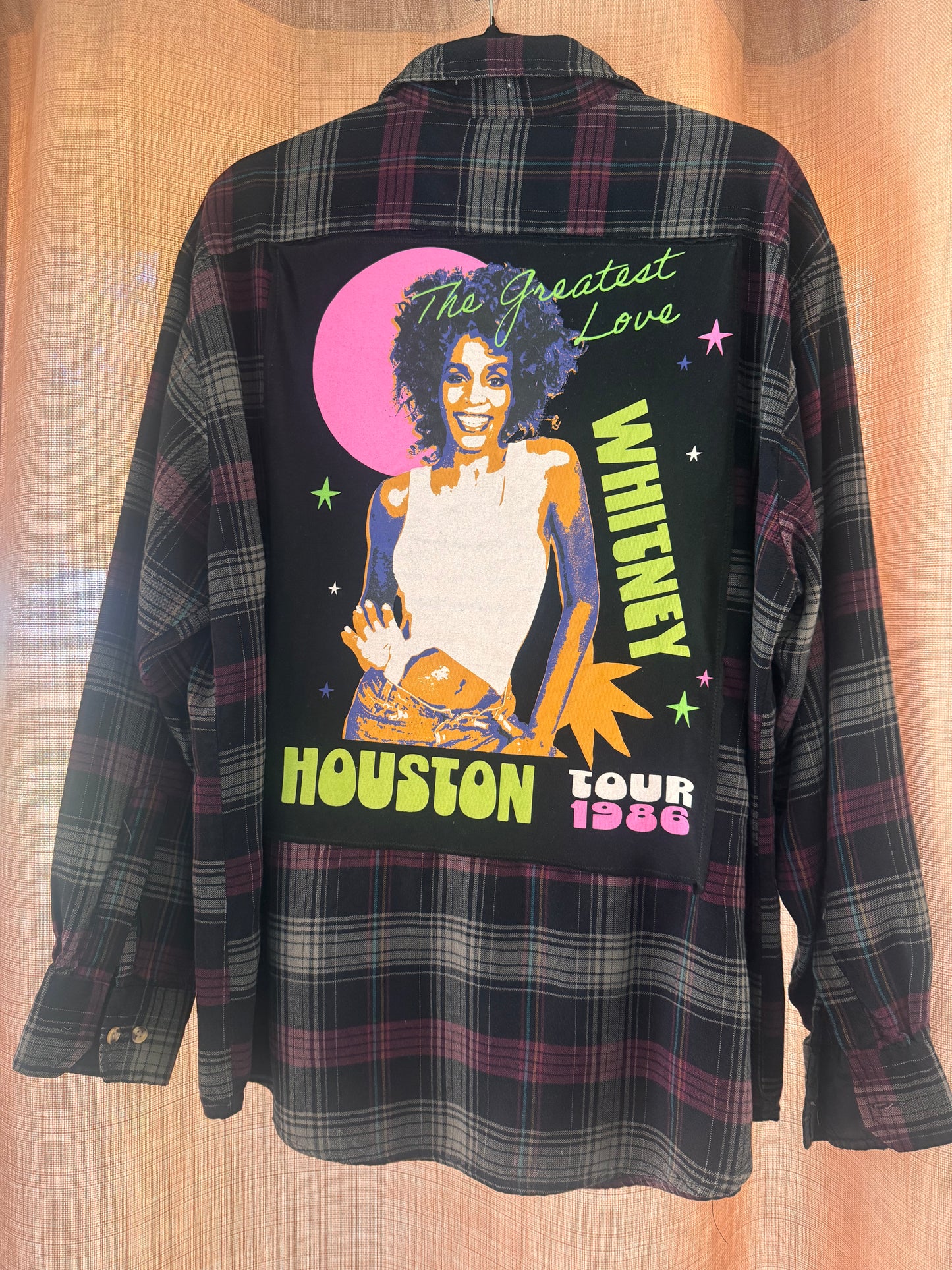 Whitney Houston Flannel Tee