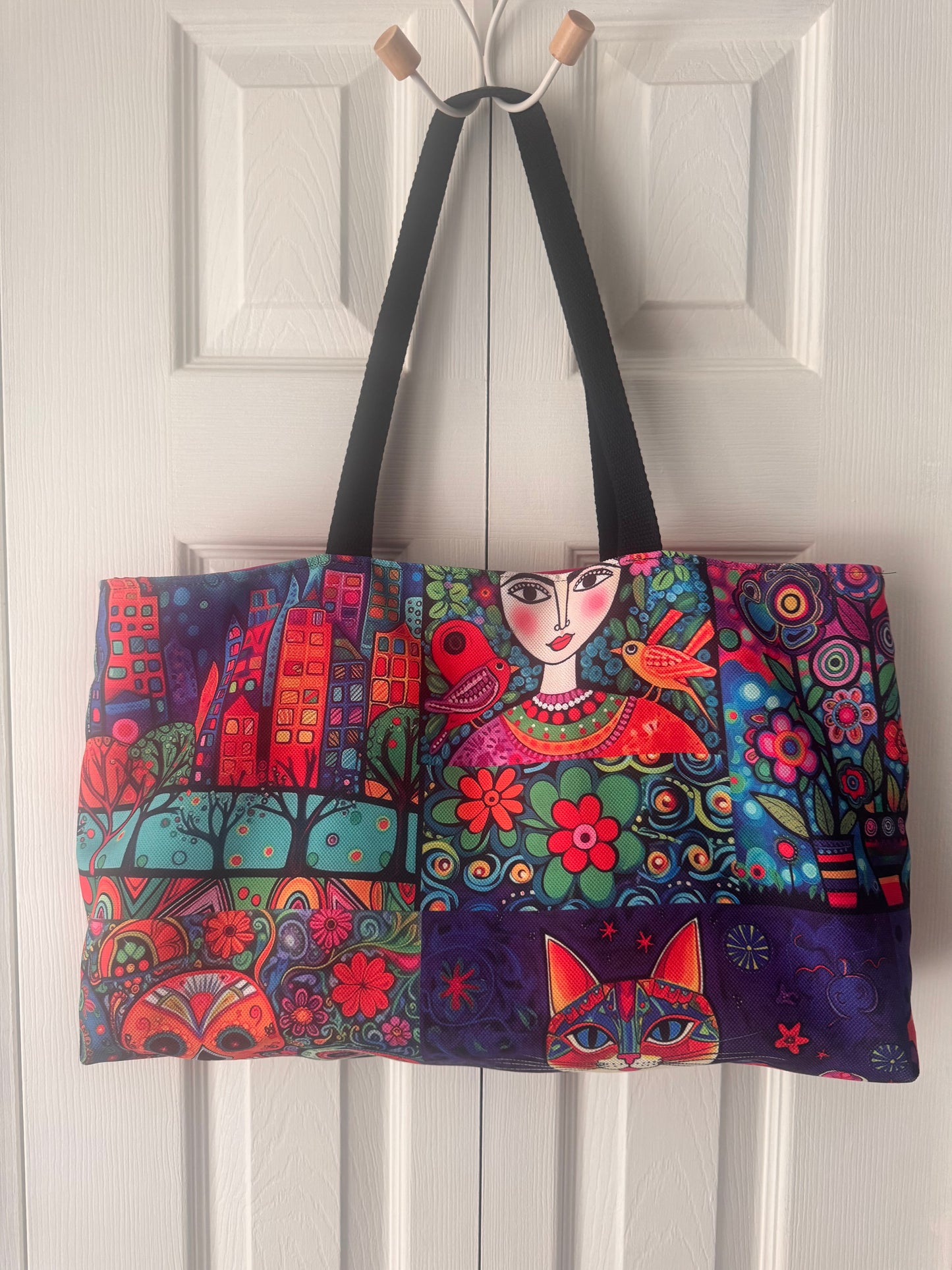 Frida full of corazón | Frida Kahlo Inspired Tote Bag