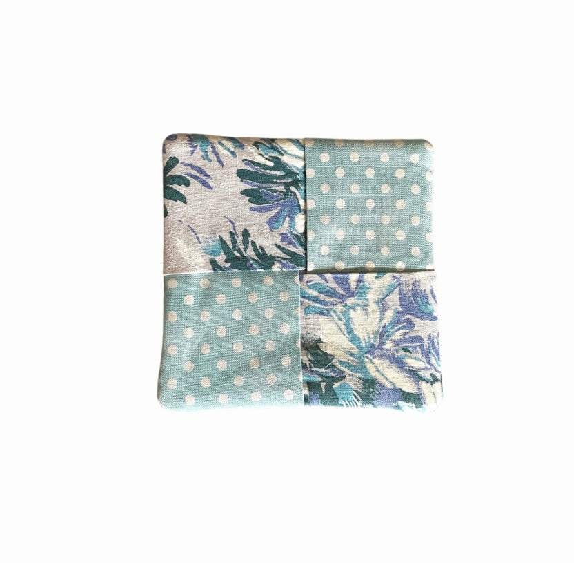 Dots & Florals Fabric Coasters